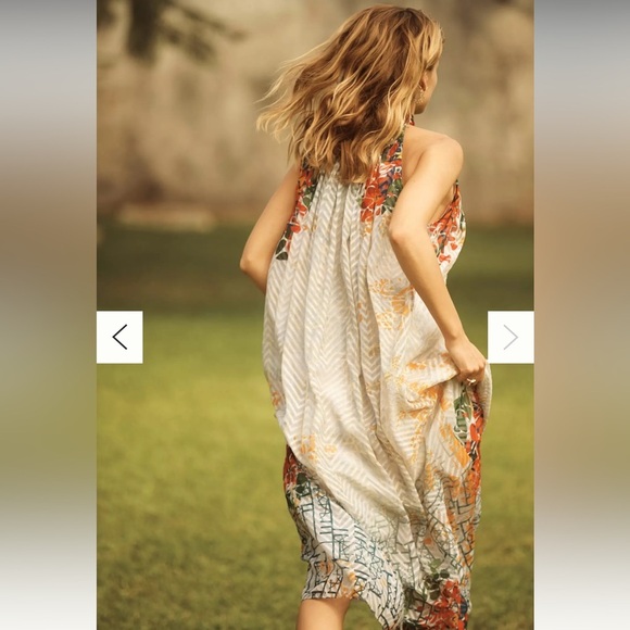 Bhanuni by JYOTI | Anthropologie | The Marilla Maxi Dress Halter Embroidery Boho - Picture 2 of 13